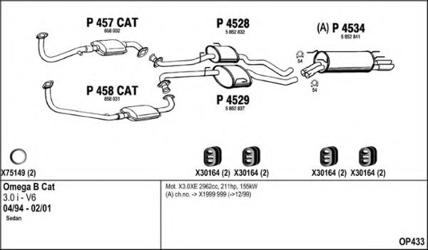 FENNO OP433 Exhaust System